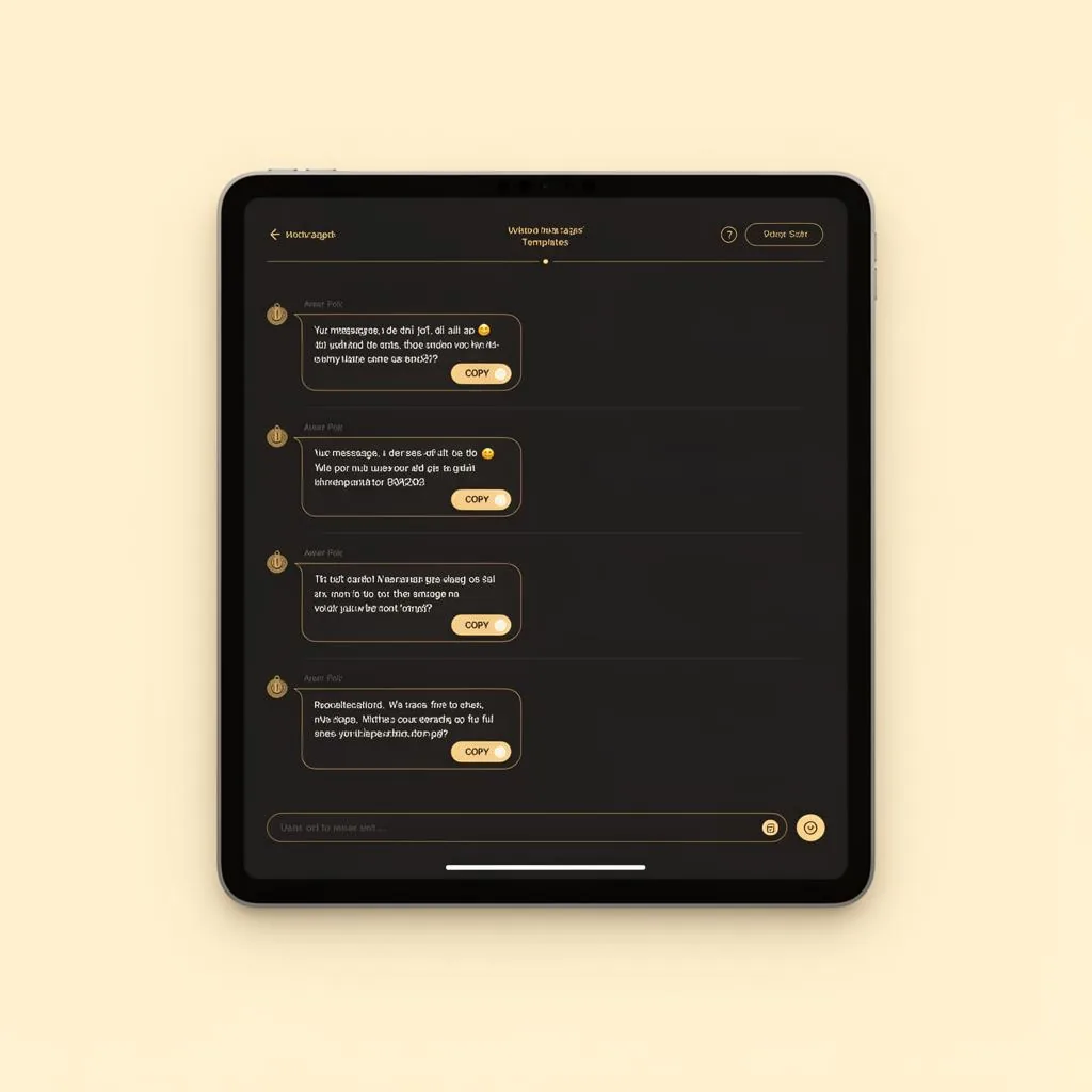 Templates de mensagens
