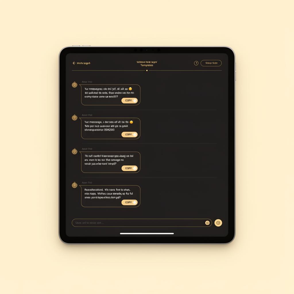 Templates de mensagens